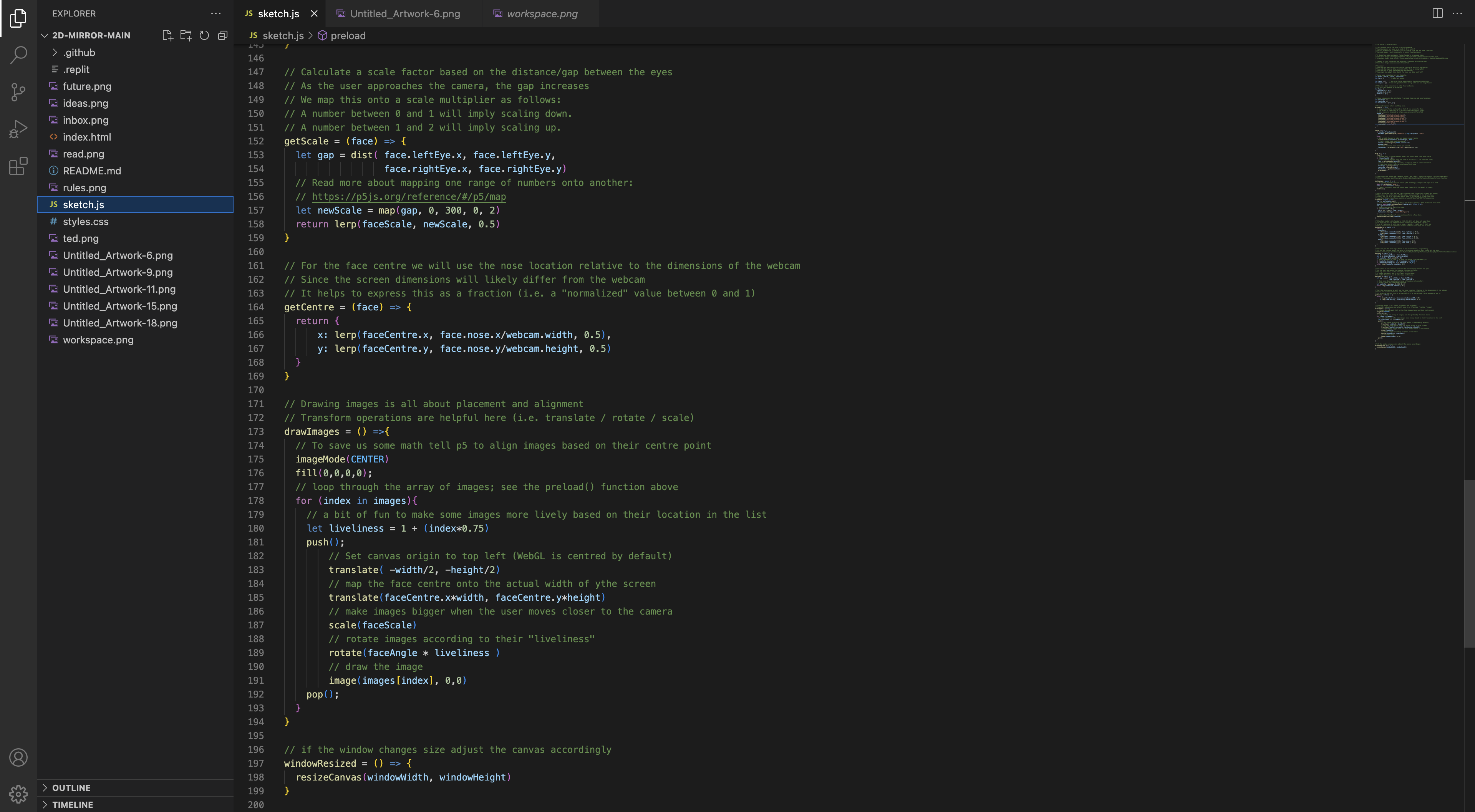 Activity 1 P5.Js blazeface and data portrait exploration